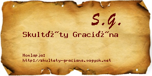 Skultéty Graciána névjegykártya